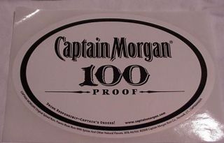 Captain Morgan Rum   Oval Bumper? sticker.NEW