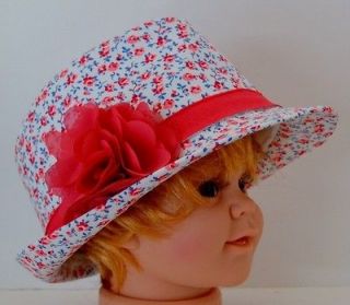 New Trendy Stylish Baby Childrens Girls Straw Fedora Hat Cap Pink 