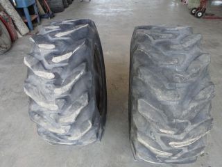 TWO Used 17.5 24 Firestone Backhoe Tires