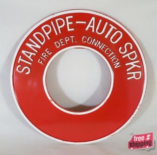 Fire Department Connection   Standpipe   Auto Sprinkler Aluminum Sign 