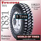 tires Firestone T831   11R22.5 16 ply semi truck tires 22.5 tire 
