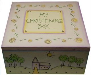 East of India Christening Keepsake Memory Box Gift Idea for Children 