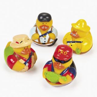   Rubber Duckies Favors birthday Cake topper fishing decorations