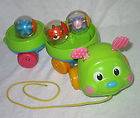 Fisher Price Roll A Rounds Pull & Spin Caterpillar Developmental Baby 