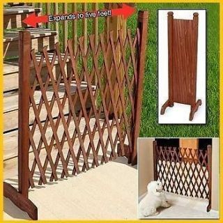 NEW EXPANDABLE PORTABLE WOOD or WOODEN BABY CHILD KID FENCE GATE