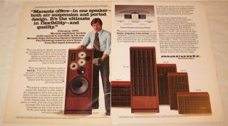 Vintage Marantz HD 88 77 66 55 44 Speakers PRINT AD