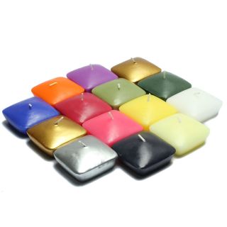25 inch Square Floating Candles (Set of 12)