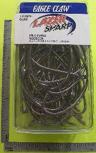 EAGLE CLAW L141BPFH #10/0 50CT KING KAHLE LAZER HOOKS 7013 on PopScreen