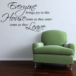 EVERYONE BRINGS JOY TO THIS HOUSE WALL STICKER DECAL ART MURAL