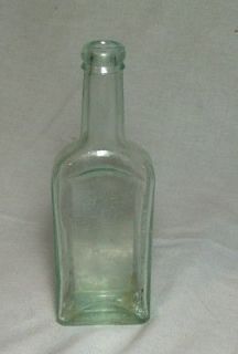 Chas H Fletchers CASTORIA Vintage / Antique Bottle Aqua