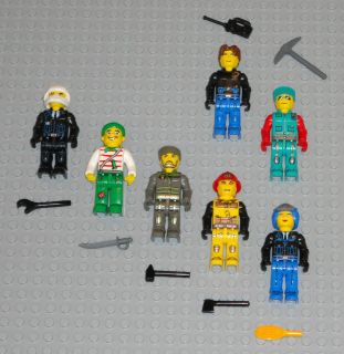   MINIFIGURES Lot 7 People Pirate Girl Police Fire Jack Stone Minifigs