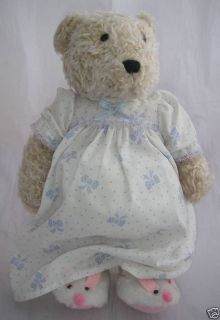 Eden Plush Pregnant Teddy Bear Nightgown Bunny Rabbit Slippers Osh 