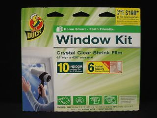 Duck Home Smart Kit Crystal Clear Shrink Film 62” x 420” For Ten 3 