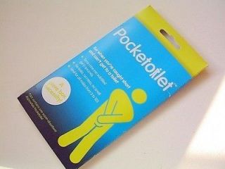POCKET TOILET Mens Pocket Disposable Urinal   POSTED IN PLAIN ENVELOPE