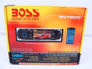 NEW Boss BV7200In Dash DVD CD  AM/FM Receiver with 3.2 Widescreen