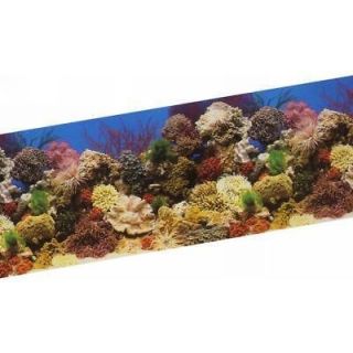 Aquarium Fish Tank Background by the foot ~ 19 Height ~ Ocean Reef 