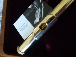 Gold Flute Head Joint handmade by Chris Mckenna (smaller tube 