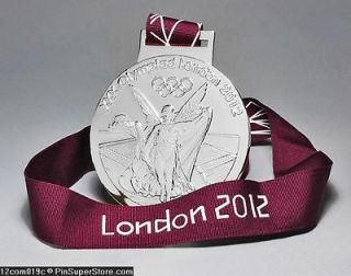   2012 LONDON ENGLAND OLYMPIC MEDAL MEDALLION +RIBBON not pin