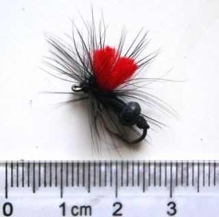   Red Black Foam Ant NYmph Trout Flies Fly Fishing DRY HOOK Box 10# L343