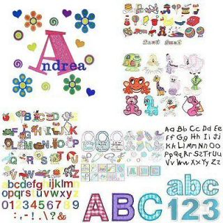 964 Font Monogram Machine Embroidery Designs **** 8 Different Complete 