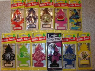 Lot of 6 Little Trees Home or Car Air Fresheners.Mad​e in USA.