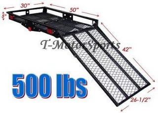   WHEELCHAIR ELECTRIC SCOO​TER MOBILITY CARRIER RACK WITH FOLDING RAMP