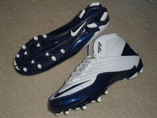 NEW Mens Nike SUPER SPEED TD 3/4 Football Cleats White Blue $90 FAST 