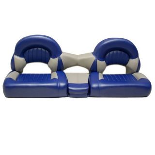 TRACKER DARK BLUE / DARK GREY BOAT BENCH SEAT SET