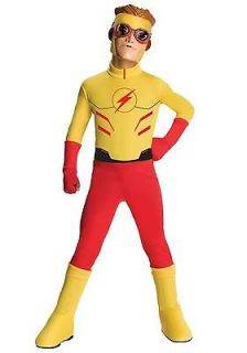 Kid Flash Gordon Young Justice League Superhero Boys Costume Child 