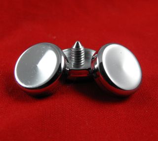 Set of 3 Getzen chrome plated finger buttons no pearl for Trumpet 