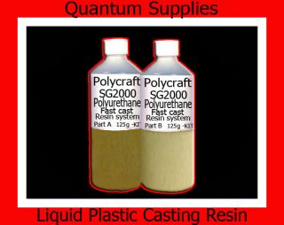   SG2000 250gm Fast Cast Polyurethane Liquid Plastic Casting Resin kit