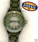 NWT in Box Fossil ES2938 Riley Mini Silicone Watch Green Women’s 