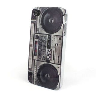   Radio Cassette Tape Recorder Player Hard Case Cover for iphone 4 4G 4S