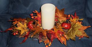 20 Harvest Centerpiece THANKSGIVING FALL CANDLE DOES NOT LIGHT UP