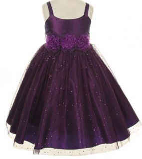 Beautiful Plum Purple Hologram Formal Party Dress Young Girl Sizes 2 