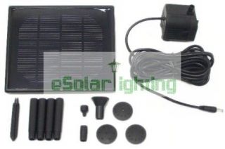 Small Cap Solar Powered Panel Fountain Pond Water Pump