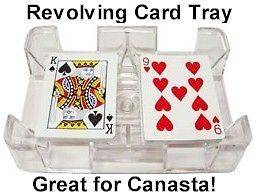  Deck Revolving (Swivel) Playing Card (Canasta, Rummy, UNO) Tray/Holder