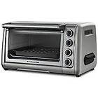 KitchenAid® 10 Countertop Oven Bake Broil Non stick CONTOUR SILVER 