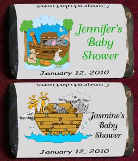 Noahs Ark Baby Shower Miniatures Candy Wrappers Personalized Party 