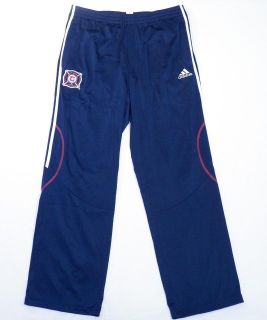   MLS Chicago Fire Navy Blue Track Pants Soccer Football Mens NWT