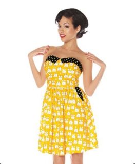   Sexy Summer Toast Yellow Dress Toasters Strapless Whimsical