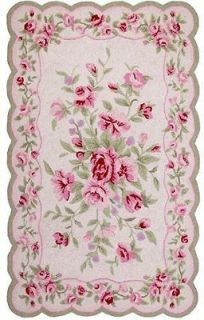 Shabby Chic Victorian floral dollhouse miniature rug carpet 3x5