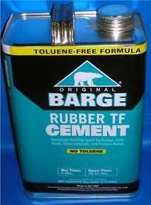 Barge Original Rubber Cement TF 1 Gallon (GL) or 1 Quart (QT) Quabaug 
