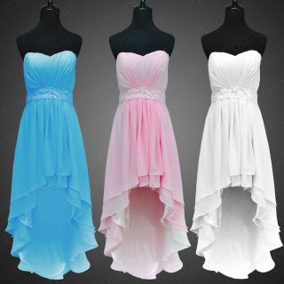 Graduation Prom Gown Party Ball Short Wed Evening Dress New Bridesmaid 