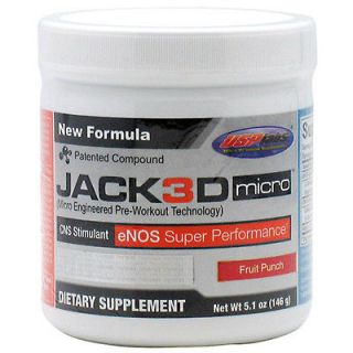   Jack3D Micro Pre Workout Formula FRUIT PUNCH 40 servings JACKED 3D