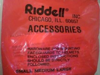 RIDDELL / FACEGUARD / ACCESSORIES KIT , NEW 