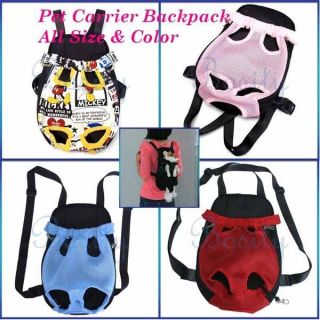 Nylon Pet Puppy Dog Carrier Backpack Front Net Bag Tote Carrier ANY 