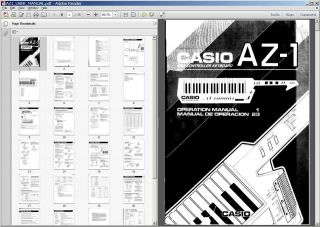 Casio Owners Manual for the AZ 1 Keytar MIDI Controller