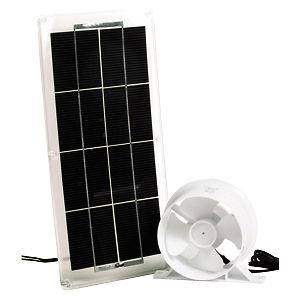   Solar Panel and Included Cooling Fan For Use in Refrigerator Vent
