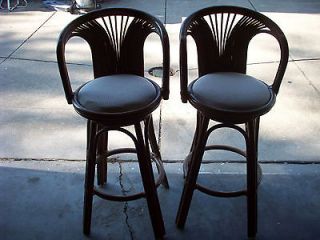 Set of 2 Fabric Counter Hieght Bar Stool Chairs